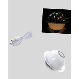 USB ile çalışan projektörlü aromaterapi nemlendirici masaüstü kullanım için uygun