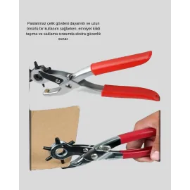 Çok Fonksiyonlu Delik Açma Pensesi 2mm–4.5mm Ayarlı Metal Gövdeli