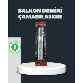 Balkon Demiri Çamaşır Askısı Kare Demirlere Uygun Dayanıklı Tasarım