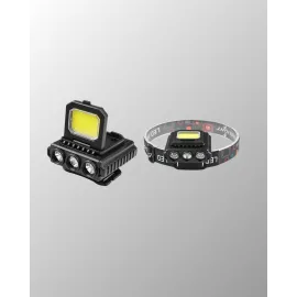Usb Şarjlı Kafa Feneri 800 Lumen Ayarlanabilir Cob Ve Xpe Led