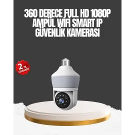 Gece Görüşlü Mobil Uygulamalı Akıllı Ampül Kamera