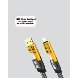 Örgülü Tasarım 4’Ü 1 Arada Usb-C Lightning Hızlı Şarj Kablosu