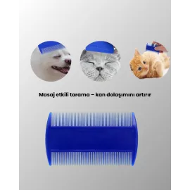 Kedi, Köpek Ve Küçük Hayvanlar İçin 4 Parça Ergonomik Tarak Takımı