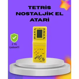 Klasik Tetris Oyunu El Konsolu – Taşınabilir Pil Ile Çalışan Retro El Aterisi