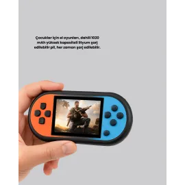 520 Oyunlu Mini Oyun Konsolu AV Çıkışlı HD LCD Ekranlı