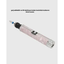 Ergonomik Saplı 20.000 RPM Hız Kontrollü Manikür Pedikür Makinesi