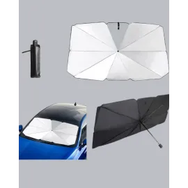 Uv Korumalı Şemsiye Tipi Oto Güneşliği - Geniş Araç Uyumu
