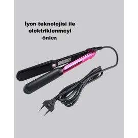 Profesyonel İyon Teknolojili Saç Düzleştirici – 220°C Hızlı Isınma Ve Led Ekranlı Tasarım