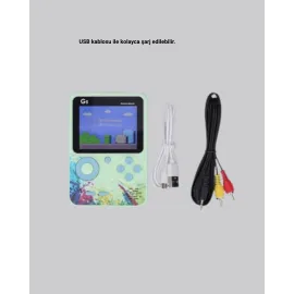 G5 Retro Oyun Konsolu 500 Klasik Oyunlu 3 İnç Hd Ekran Ve Tv Bağlantılı
