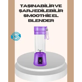 Mini Taşınabilir Blender 380ml USB Şarjlı Detoks Smoothie Hazırlayıcı