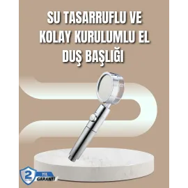 360° Ayarlanabilir Çok Fonksiyonlu Duş Başlığı