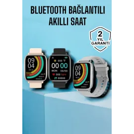 Titreşimli, Sağlık Takipli, Yeni Nesil Akıllı Saat  400Mah Batarya Kapasiteli