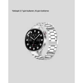 Akıllı Saat AMOLED Ekran Bluetooth Aramalı – Nabız, Uyku ve Spor Takipli