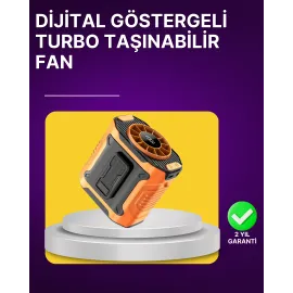 100 Kademeli Hız Ayarlı Taşınabilir Bel ve Boyun Fanı