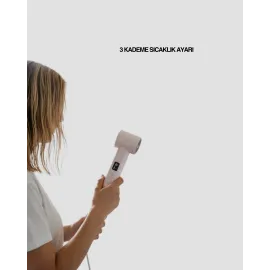 6-In-1 Saç Şekillendirme Seti Yüksek Hızlı Motor Negatif İyon Lcd Ekran