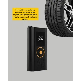 Taşınabilir Dijital Lastik Şişirme Cihazı Güvenli Ve Pratik Kullanım