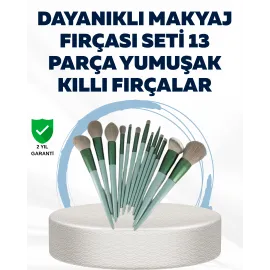 Profesyonel Kullanıma Uygun 13 Parça Makyaj Fırçası Takımı Fiber Kıllı