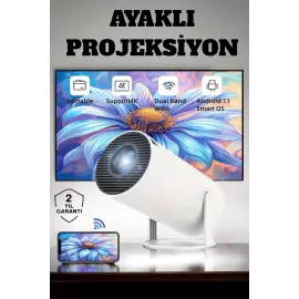 130 İnç Geniş Ekran ve 4K Destekli Full HD Projeksiyon Cihazı
