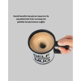 Akıllı Kendi Kendini Karıştıran Termal Kupa – Paslanmaz Çelik
