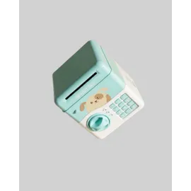 Su Yeşili Atm Kasa Görünümlü Elektronik Şifreli Çocuk Kumbarası