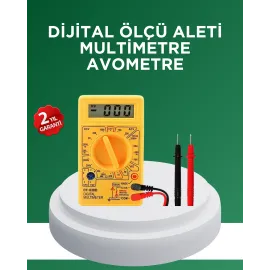 Dijital Multimetre Ölçü Aleti Ac Dc Ölçüm Ve Lcd Ekranlı