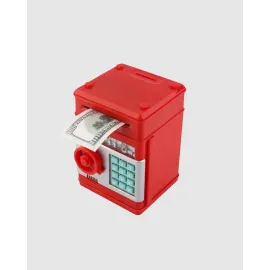 Kırmızı ATM Kasa Tipi Para Biriktirme Kumbarası