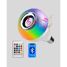 Bluetooth Hoparlörlü Led Ampul – 12W Enerji Tasarruflu