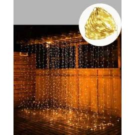 Dekoratif 3X3 Led Perde Işık Şelale Tasarım Enerji Tasarruflu