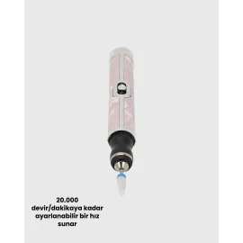 Ergonomik Saplı 20.000 RPM Hız Kontrollü Manikür Pedikür Makinesi