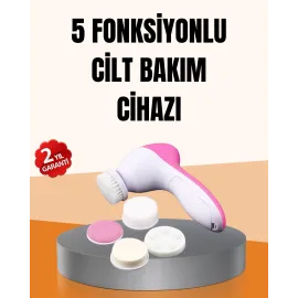 Derin Temizleme Ve Masaj İçin 5 Başlıklı Yüz Cilt Bakım Aleti