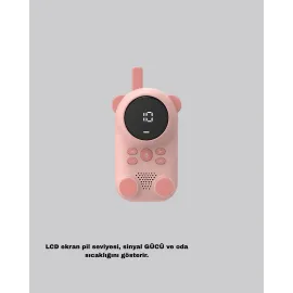 Uzun Menzilli Bebek Telsizi 1-3 Km Çekim 22 Kanal Lcd Ekran Vox Şarjlı