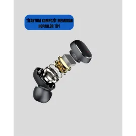 TWS Bluetooth Kulaklık Kulak İçi Kablosuz Dijital Göstergeli Çağrı Cevaplayabilen