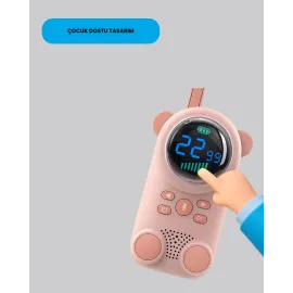 Çocuk Ve Bebek Telsizi – 22 Kanal, Vox Modu, Usb Şarjlı, Renkli Ekran