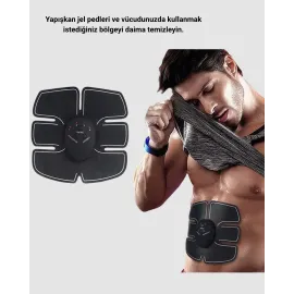 EMS Göbek ve Kol Kas Uyarıcı Cihaz 6 Modlu Elektronik Vücut Şekillendirici