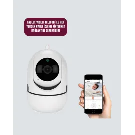 Akıllı Kontrol Ve Hareket Takipli 1080P Kablosuz Güvenlik Kamerası – Gece Görüşlü Ve İki Yönlü Sesli