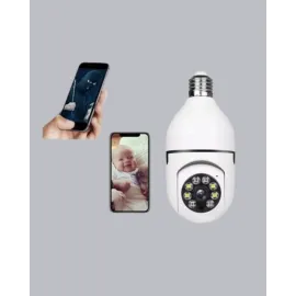 Tam Karanlıkta Görüntüleme Sağlayan 1080P Ampul Güvenlik Kamerası