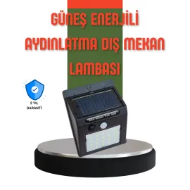Hareket Sensörlü Güneş Enerjili Dış Mekan LED Lamba 100/144 LED