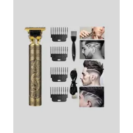 Profesyonel Çizik Tıraş Makinesi – T Çelik Bıçaklı, 120 Dakika Şarjlı Kullanım, 3 Başlıklı