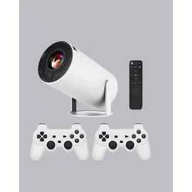 4K Wi-Fi 6 Projeksiyon Cihazı – 10.000+ Oyun Desteği, Kablosuz Bağlantı ve Çoklu Giriş Portları