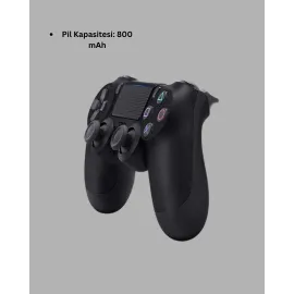 PS4 Uyumlu Kablosuz Oyun Kolu – Titreşimli, Şarjlı ve Ergonomik