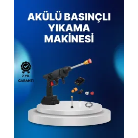 Kablosuz Taşınabilir Basınçlı Yıkama Tabancası Köpük Şişeli