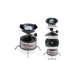 Kolay Ayarlanabilir Alevli ve Güvenli Metal Kamp Ocağı