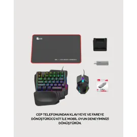 Mobilde Konsol Deneyimi – 5in1 Bluetooth Oyun Seti (Android Uyumlu)