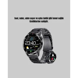 Bluetooth Akıllı Saat – Nabız, Adım Sayar, Uyku Takibi Ve Spor Modlarıyla Akıllı Yaşam Asistanı