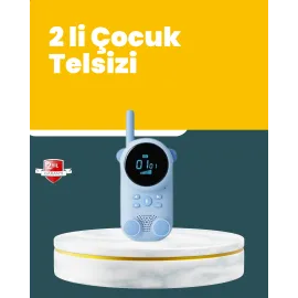 LCD Ekranlı Çocuk Telsizi – İki Yönlü Ses, 1-3 km Çekim Mesafesi