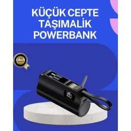Pd 20W Hızlı Şarjlı Kablolu Kablosuz Kullanım Powerbank