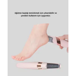 Elektrikli Ayak Törpüsü Usb Şarjlı Nasır Ve Kallus Giderici