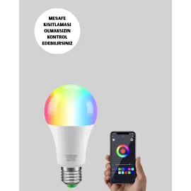 Uzaktan Kumandalı Akıllı LED Ampul, Enerji Tasarruflu