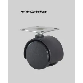 Kilitsiz 6 cm Tekerlek Ayak Tek Adet