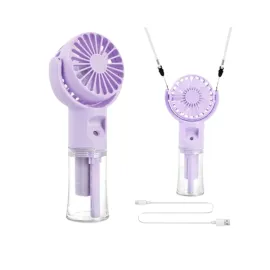 Mini Masaüstü ve El Tipi Buğu Fanı – Su Depolu, Şarj Edilebilir, Nemlendirici Özellikli